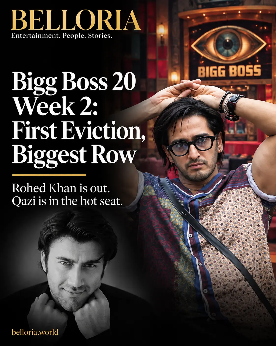 Bigg Boss 20's second week brings the first eviction and a growing controversy around Qazi Touqeer.