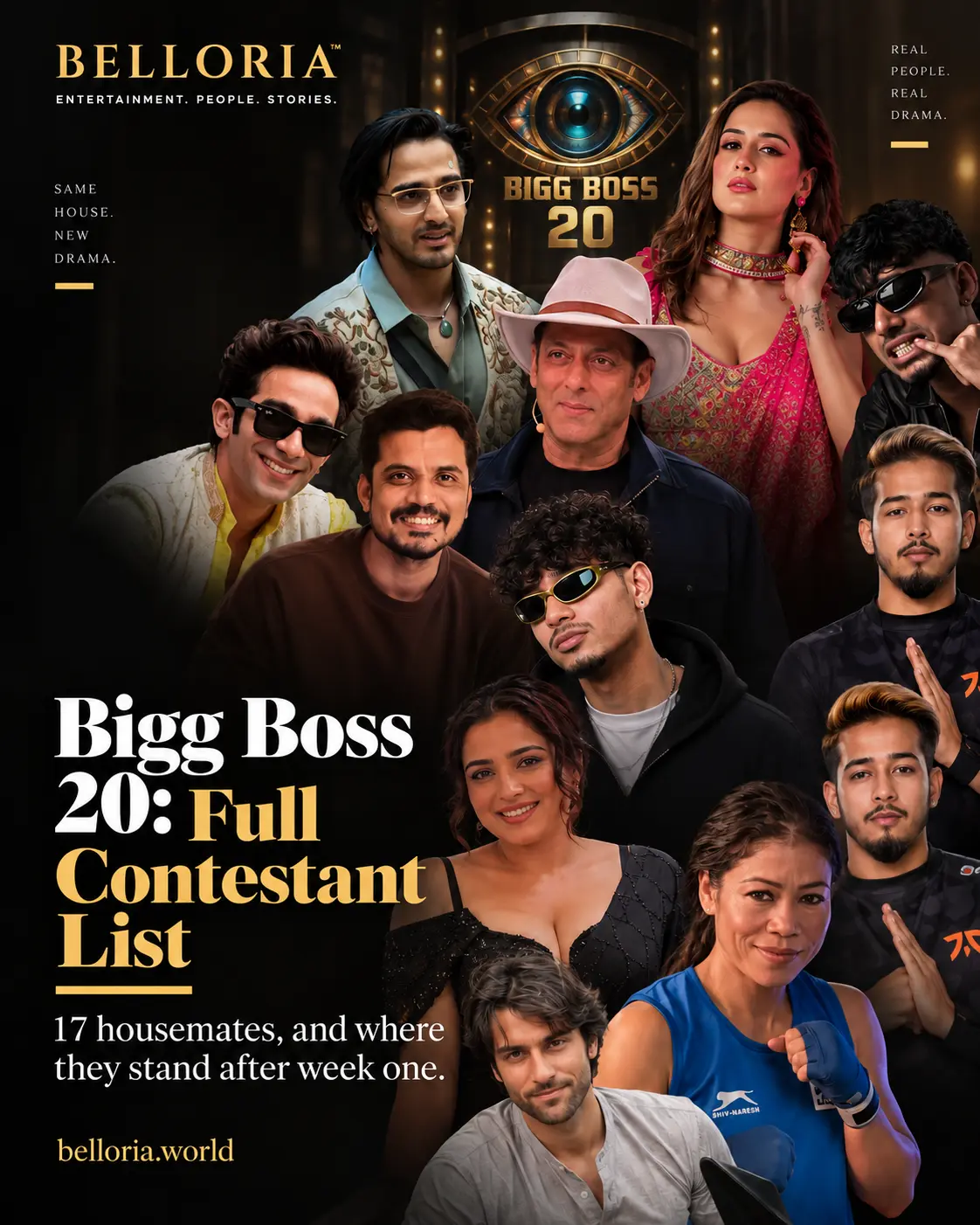 Bigg Boss 20 contestants gathered in the house during the show's first week
