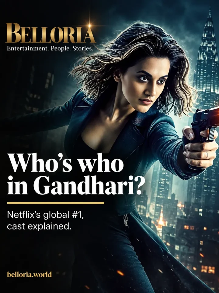 Gandhari full cast guide featuring Taapsee Pannu, Ishwak Singh, and Chandan Roy