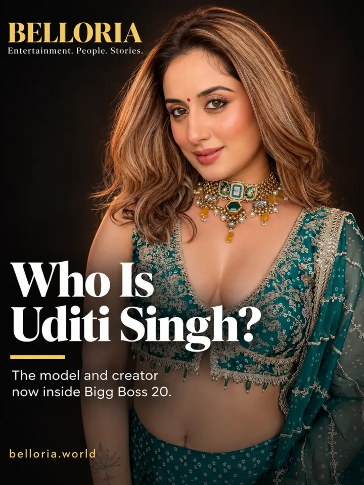 Belloria editorial portrait of model and Bigg Boss 20 contestant Uditi Singh